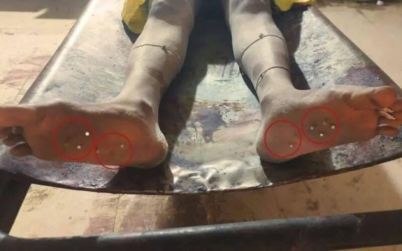 ਔਰਤ ਦੀ ਲਾਸ਼ ਮਿਲੀ, ਪੈਰਾਂ ਵਿੱਚ ਠੋਕੇ ਗਏ ਸਨ 10 ਲੋਹੇ ਦੇ ਕਿੱਲ; ਪੁਲਿਸ ਨੇ ਜਤਾਇਆ ਬਲਾਤਕਾਰ ਤੇ ਕਤਲ ਦਾ ਸ਼ੱਕ