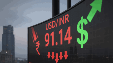 ਭਾਰਤੀ ਰੁਪਇਆ ਹੋਰ ਹੋਇਆ ਕਮਜ਼ੋਰ ! ਡਾਲਰ ਦੇ ਮੁਕਾਬਲੇ ਰਿਕਾਰਡ 91 ਰੁਪਏ ਤੋਂ ਪਹੁੰਚਿਆ ਪਾਰ