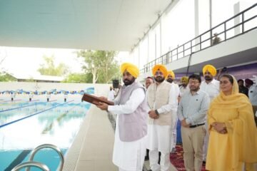 ਸੰਗਰੂਰ ਨੂੰ ਮਿਲਿਆ ਓਲੰਪਿਕ ਪੱਧਰ ਦਾ ਸਵਿਮਿੰਗ ਪੂਲ, CM ਮਾਨ ਨੇ ਕੀਤਾ ਉਦਘਾਟਨ