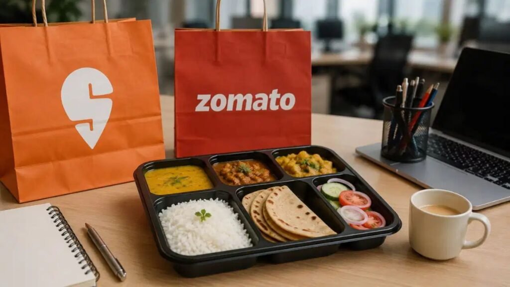 ₹200 ਦੀ ਥਾਲੀ ‘ਤੇ ਧਿਆਨ ਕੇਂਦਰਿਤ, Swiggy ਤੇ Zomato ਦਫਤਰ ਦੇ ਦੁਪਹਿਰ ਦੇ ਖਾਣੇ ਦੇ ਬਾਜ਼ਾਰ ‘ਤੇ ਕਬਜ਼ਾ ਕਰਨ ਲਈ ਤਿਆਰ