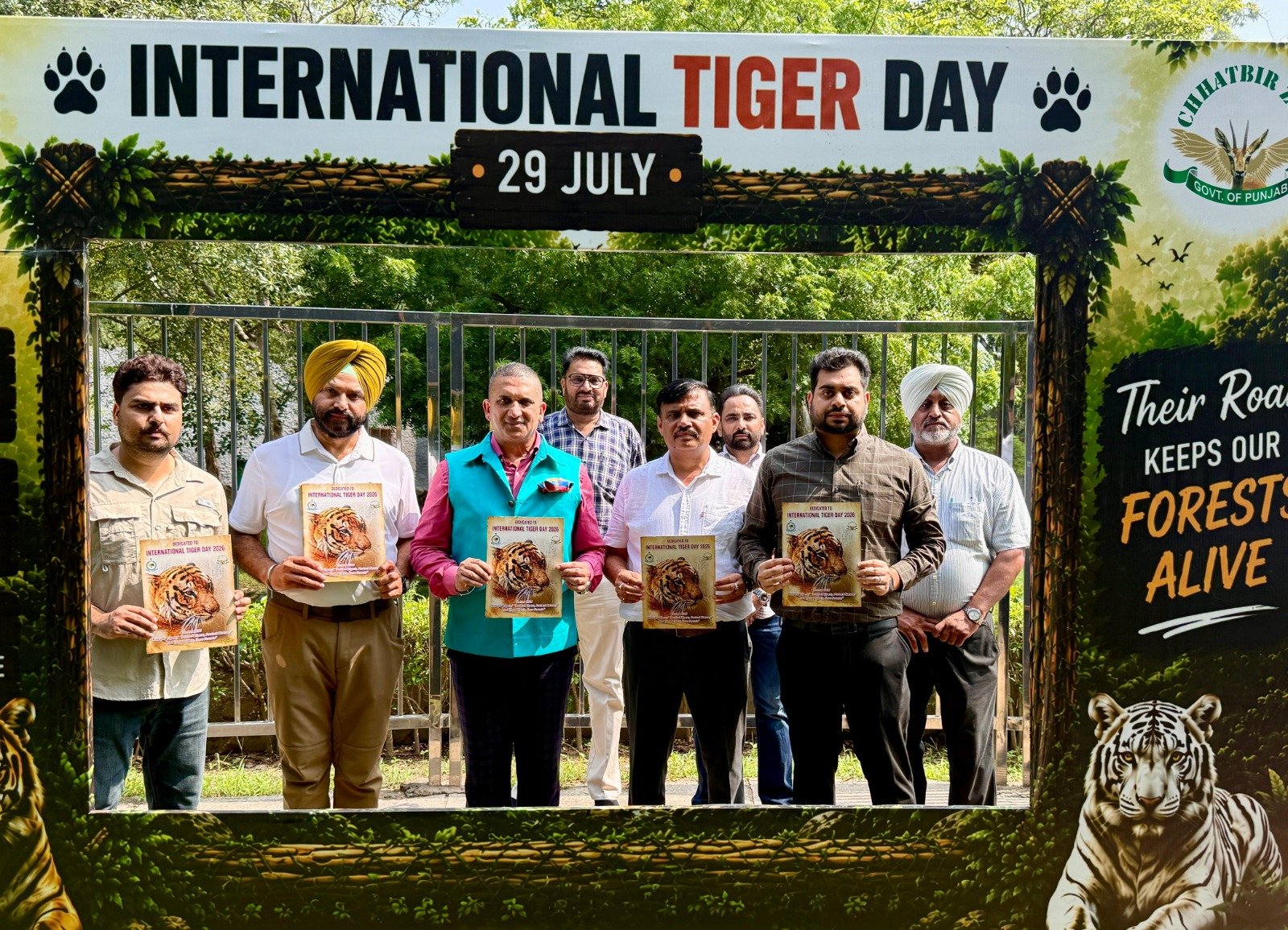 ਛੱਤਬੀੜ ਚਿੜੀਆਘਰ ਨੇ ਜਾਗਰੂਕਤਾ ਮੁਹਿੰਮਾਂ ਤੇ ਸੰਭਾਲ ਗਤੀਵਿਧੀਆਂ ਨਾਲ ਅੰਤਰਰਾਸ਼ਟਰੀ ਟਾਈਗਰ ਦਿਵਸ 2026 ਮਨਾਇਆ