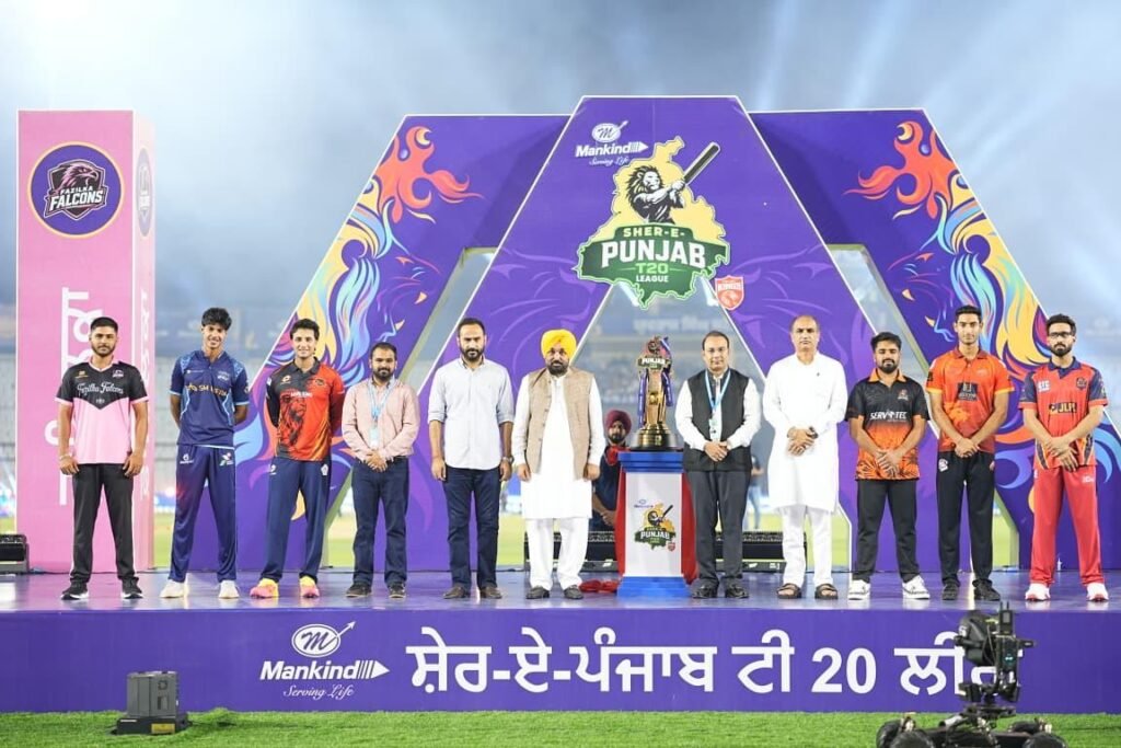 ਮੁੱਖ ਮੰਤਰੀ ਭਗਵੰਤ ਮਾਨ ਨੇ ਕੀਤਾ ਸ਼ੇਰ-ਏ-ਪੰਜਾਬ ਟੀ-20 ਲੀਗ ਦਾ ਆਗਾਜ਼, ਨੌਜਵਾਨ ਕ੍ਰਿਕਟਰਾਂ ਲਈ ਦੱਸਿਆ ਵੱਡਾ ਮੰਚ