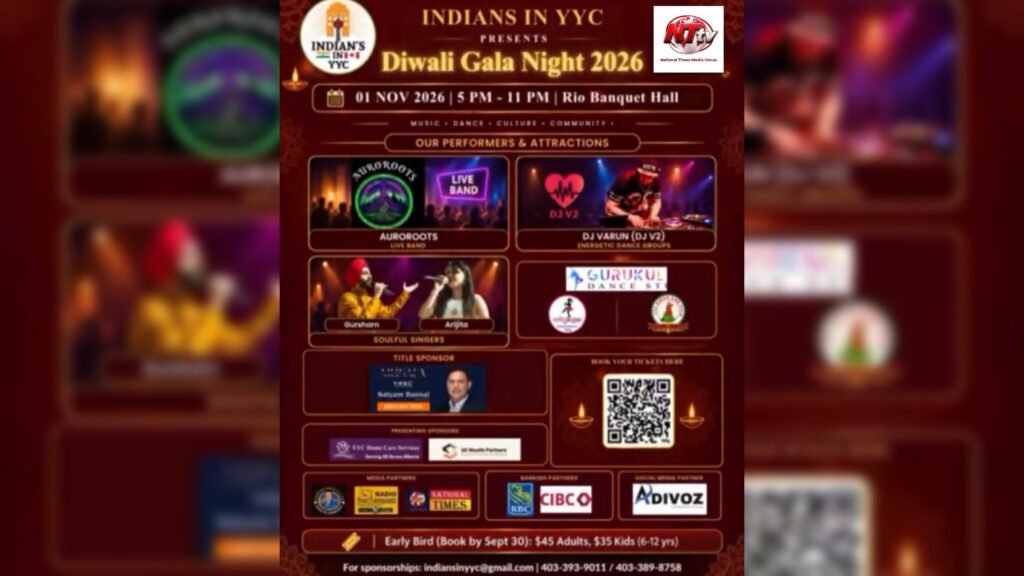 ਕੈਲਗਰੀ ‘ਚ 1 ਨਵੰਬਰ ਨੂੰ ਹੋਵੇਗੀ ਦੀਵਾਲੀ ਗਾਲਾ ਨਾਈਟ