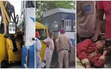 ਮਾਨਸਾ ਦੇ ਬਰੇਟਾ ‘ਚ PRTC ਬੱਸ ਅਤੇ ਸਕੂਲ ਵੈਨ ਦੀ ਭਿਆਨਕ ਟੱਕਰ, ਕਈ ਬੱਚੇ ਜ਼ਖ਼ਮੀ